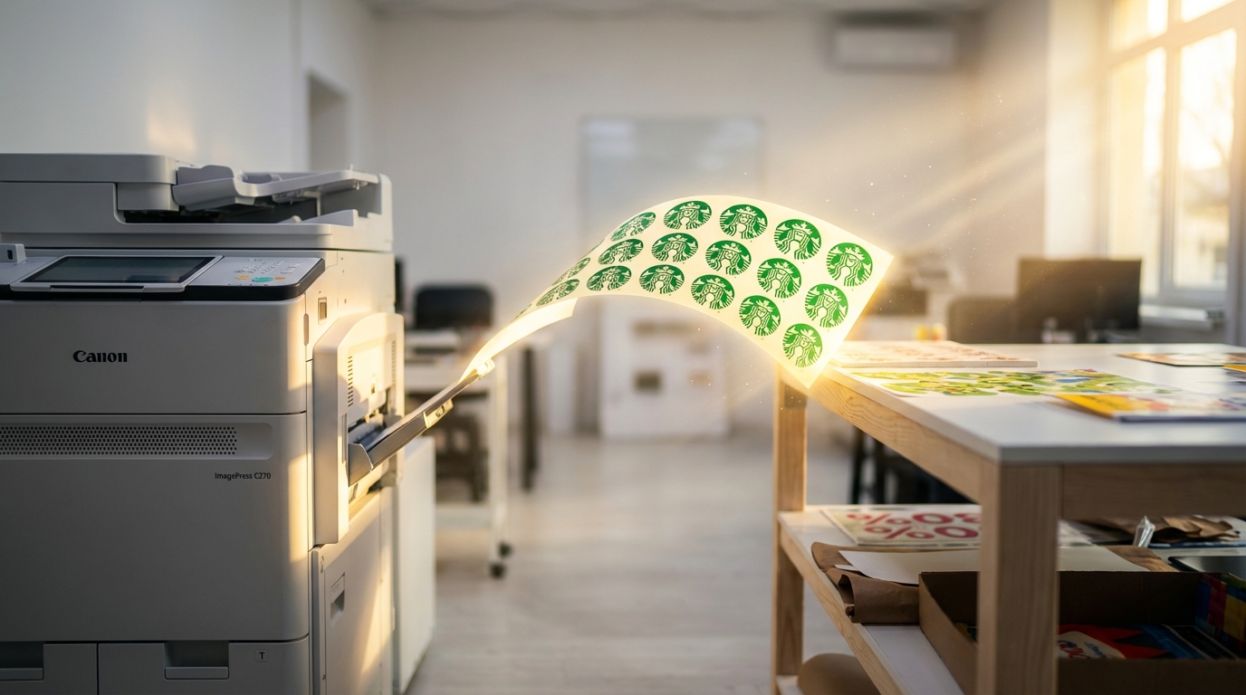 Типография Novoprint в Белграде — печать наклеек и визиток на Canon ImagePress